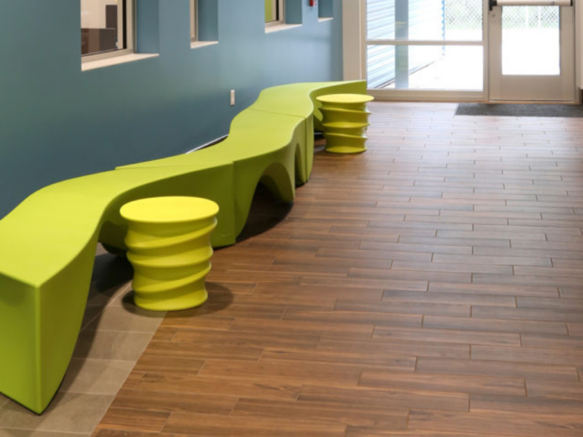 indoor bench and stool
